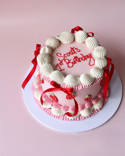 Sweet Strawberry Dreams Cake