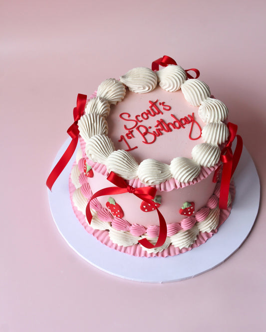 Sweet Strawberry Dreams Cake