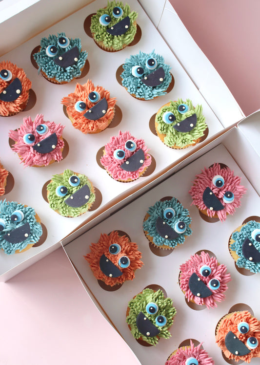 Not-So-Scary Monster Cupcakes