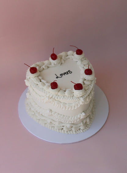 Vintage Heart Cake