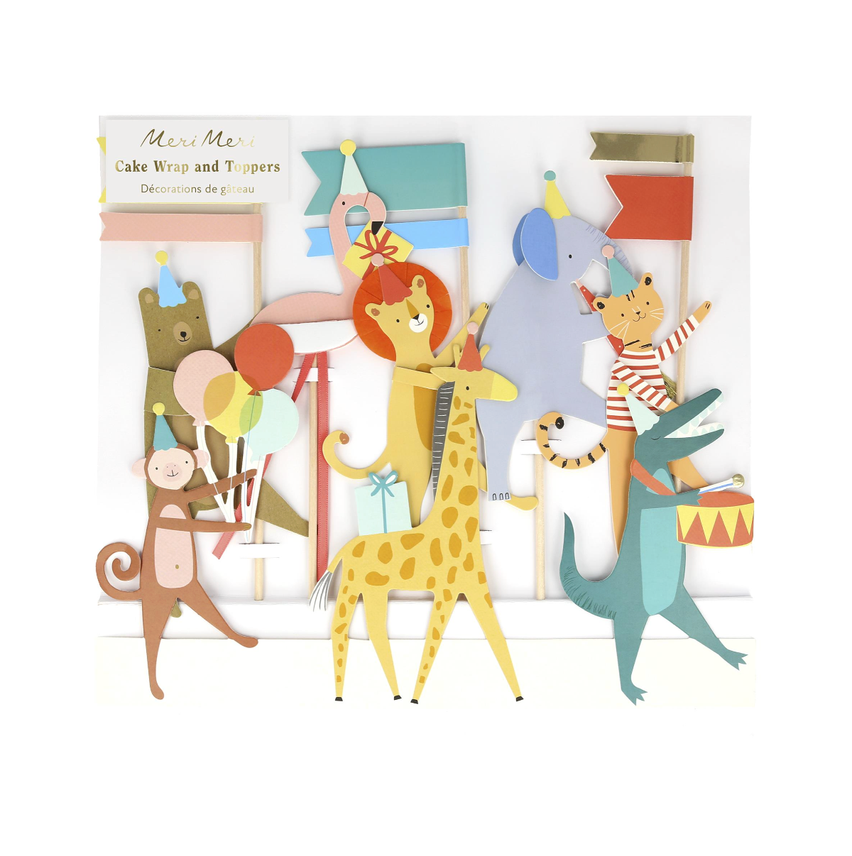 Animal Parade Cake Wrap & Toppers (Meri Meri)