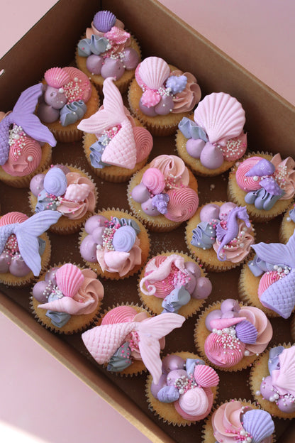 Mermaid theme cupcakes 