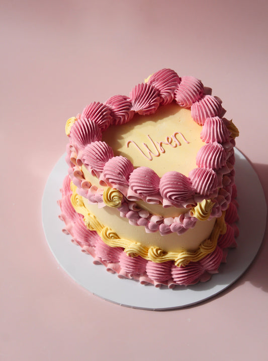 Vintage Heart Cake