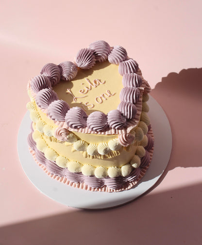 Vintage Heart Cake